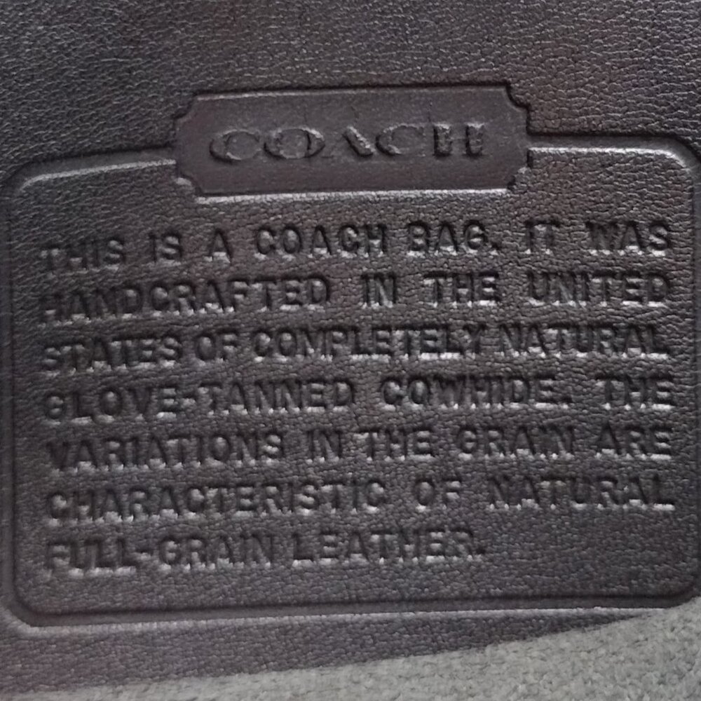 Vintage Coach Black Style 9935 Style /Hadley Zip Top zipper closure/Front PKT - Picture 3 of 16